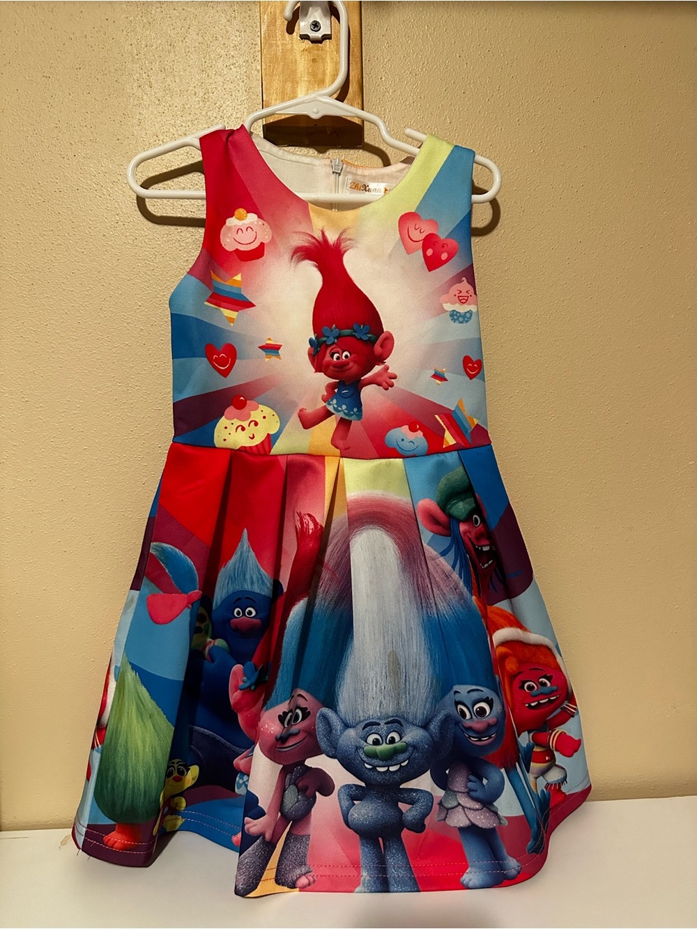 Trolls Colorful Character Party Dress - Multi